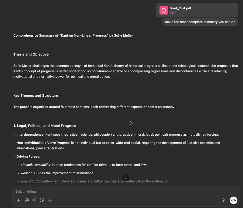 Traditional text summary demo